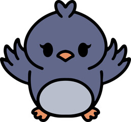 cute baby penguin cartoon