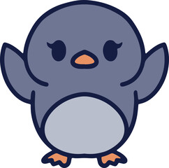 cute baby penguin cartoon