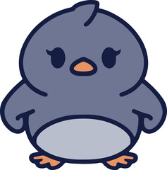 cute cartoon penguin