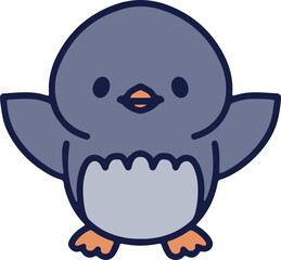 cute baby penguin cartoon
