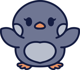 cute cartoon penguin