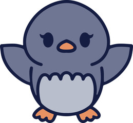 cute baby penguin cartoon