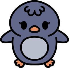 cute baby penguin cartoon