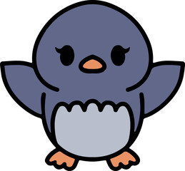 cute baby penguin cartoon