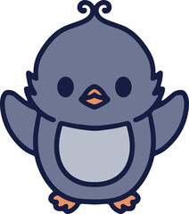 cute cartoon penguin