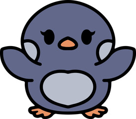 cute cartoon penguin
