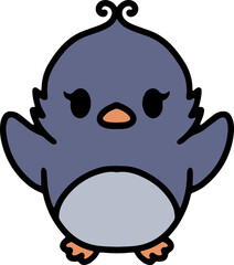 cute cartoon penguin