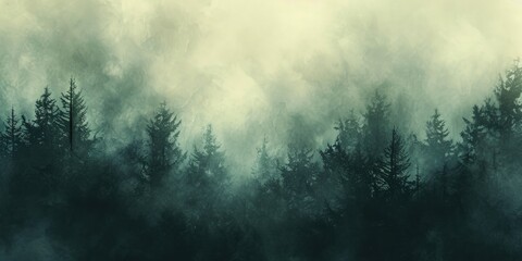 Foggy humid weather texture background Generative AI - obrazy, fototapety, plakaty
