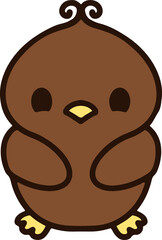 cute christmas robin cartoon