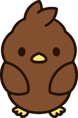 cute christmas robin cartoon