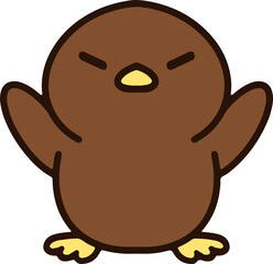 cute christmas robin cartoon