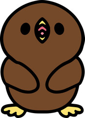 cute christmas robin cartoon