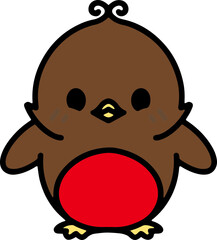 cute robin cartoon
