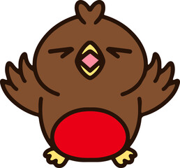 cute robin cartoon