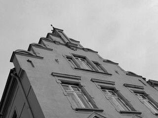 Historical houses in old town Wismar, Germany