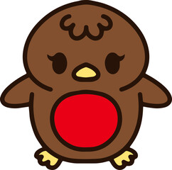 cute robin cartoon