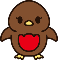 cute robin cartoon