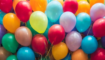 Fototapeta na wymiar colorful vivid balloons background