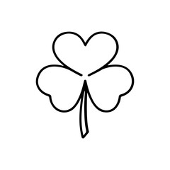 Fototapeta na wymiar Irish clover traditional symbol of st Patricks day