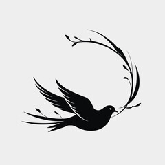 Bird silhouette vector design