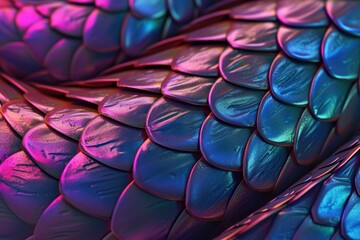 colorful metal texture snake scales