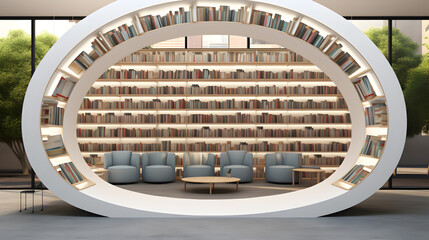 advance level libraury,,
The Architect's Dream Modern Library Interior