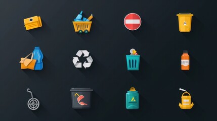 Here are some garbage icons