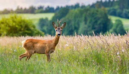 Meubelstickers roe deer © Emanuel