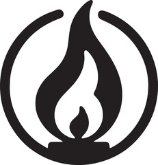 Eternal Flame Icon vector