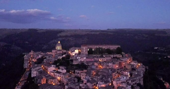 ragusa sicily italy drone 4k