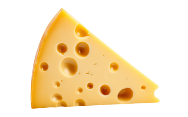 Piece of delicious cheese cut out