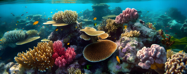 Naklejka na ściany i meble The beauty of a tropical coral reef