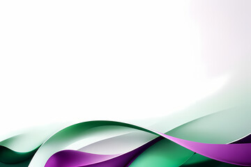 Naklejka premium Shiny light green wave lines, light lines and technology background, energy and digital concept for technology business template. Vector illustration.