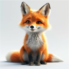 Fototapeta premium cute little fox