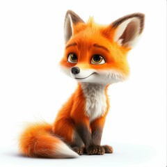 Obraz premium cute little fox