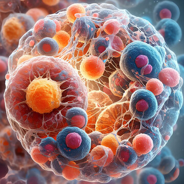 cancer atypical cells medical background