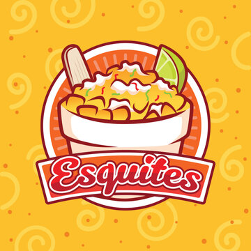 Esquites Logo Design Vector for Franchise and Street Food