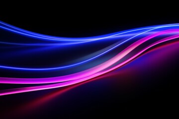 abstract ascending pink blue neon lines isolated on black background. Digital ultraviolet wallpaper