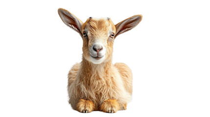 Small Goat Sporting a Comical Expression - obrazy, fototapety, plakaty