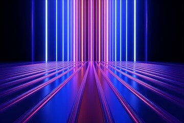 Abstract neon background. Modern wallpaper. Generative AI.