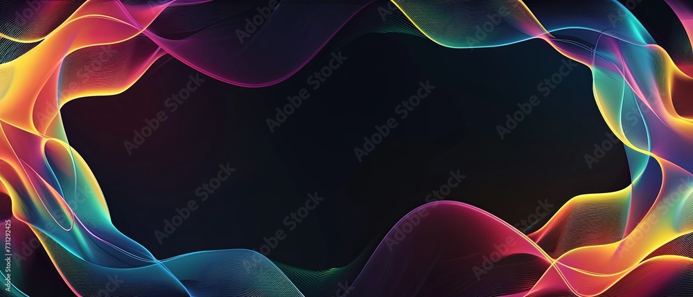 Poster colorful abstract background with circular shape