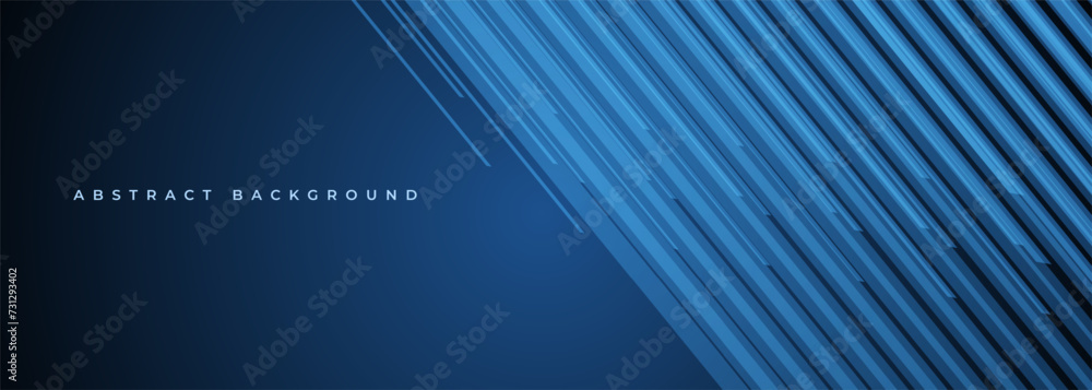 Leinwandbilder vector blue modern abstract background with stripes. stripped geometric corporate banner design. wid