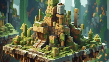 Blickdichte Vorhänge Minecraft Minecraft ai generated 