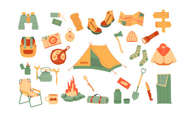28 vector elements for camping