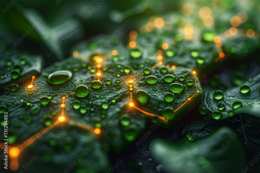 Poster green nanotechnology applications developing environmentally friendly materials and processes. conce