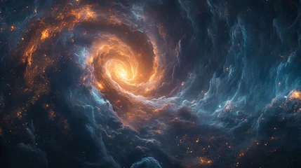 Deurstickers Celestial Swirl © Saltanat