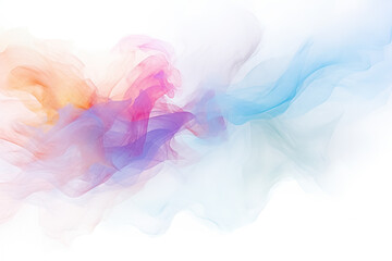 Abstract watercolor background. Colorful smoke. Digital art painting. Generative Ai