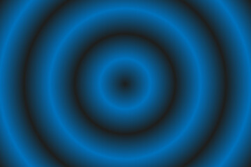 abstract blue background with concentric circles, 3d render