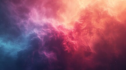 Fototapeta na wymiar Delicate clouds and nebulae swirl in a dreamy, minimalist portrayal of space