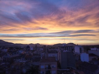 sunset over the city © Erika